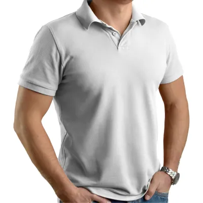 Top Quality Polo T-Shirt in White Color