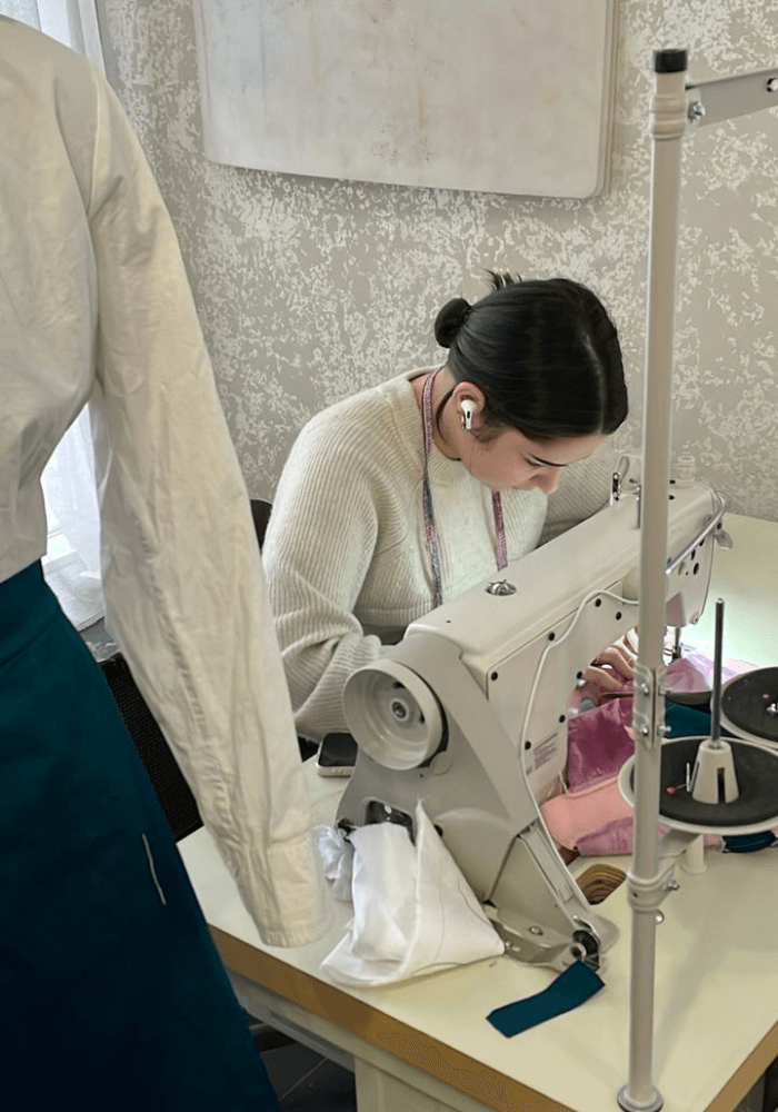 Women During Sportswear Sample Manufacturing