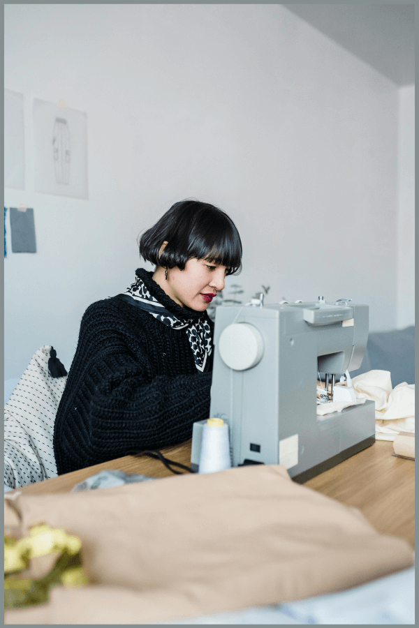 A Woman While Manufacturing Sample Manufacturing At X Athletic Wear